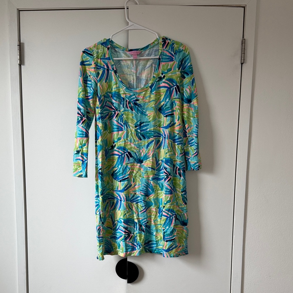 Lilly Pulitzer Colorful Tropical Print Shift Dress